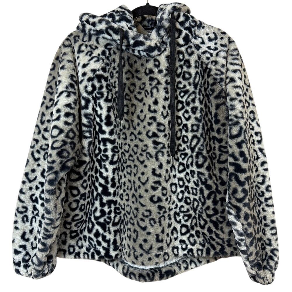 Montana Co Animal Print Hooded Soft Jacket Size M